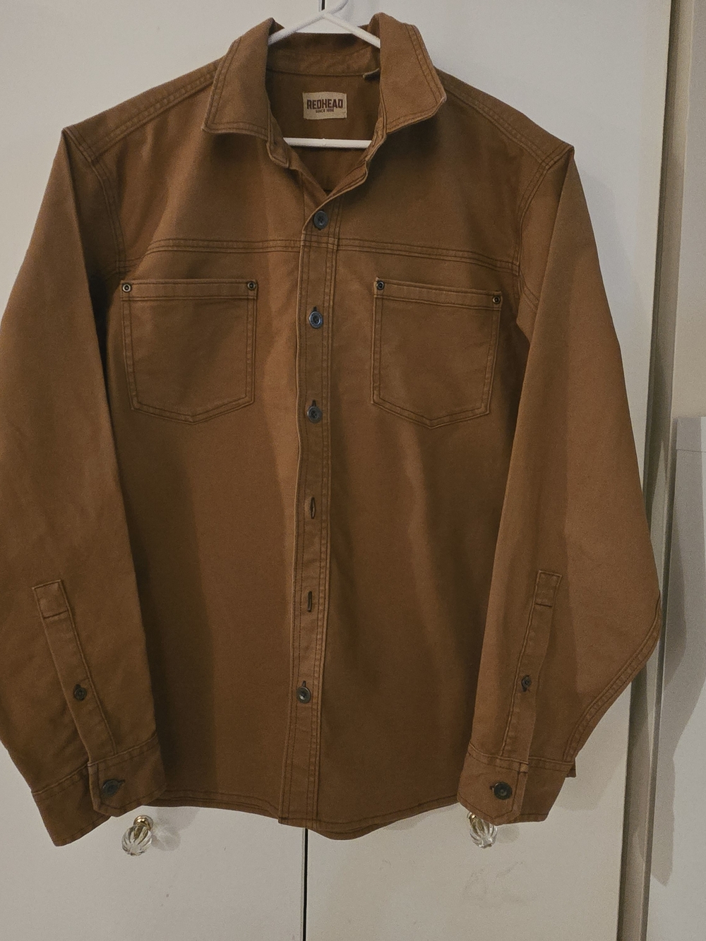 RedHead Caramel Work Jacket with Contrast Labeling